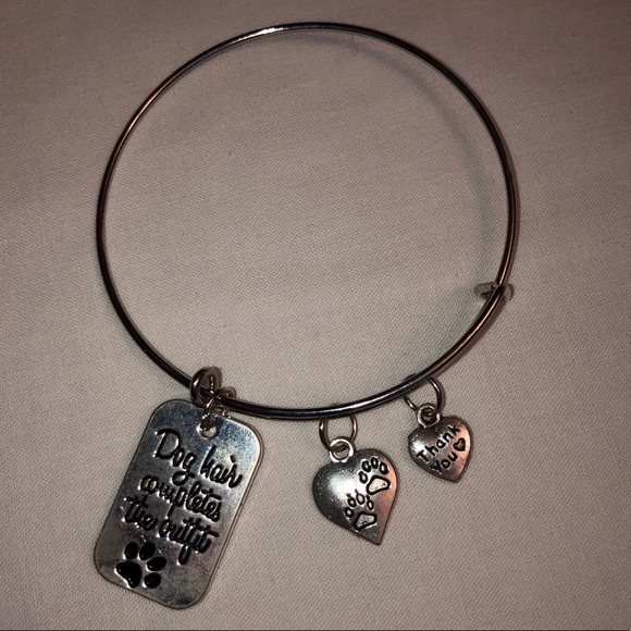 Silver Dog Charm Bracelet - Picture 1 of 4